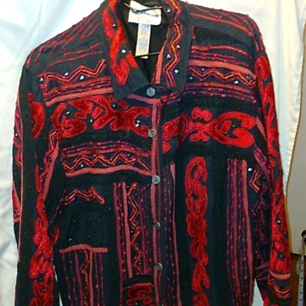 Chico's womsn's jacket sz 3 - Picture 1 of 10